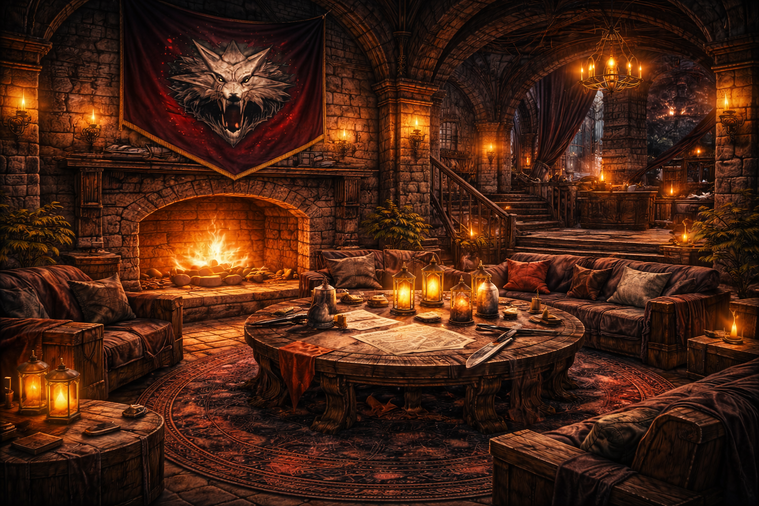 Grimwolf Lodge room