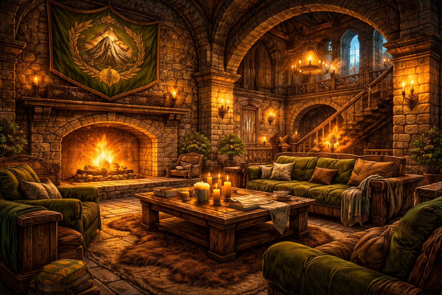 Stonewarden Hall room